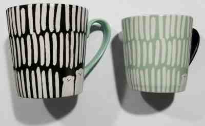 2016 Pair of Starbucks Polar Bear Mugs 12oz & 6oz - Sold on eBay Jan, 18th 2020 for $19.99