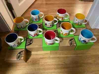 Starbucks You Are Here (YAH) 14oz Mug Lot. 10 Total Brand New! - Sold on eBay Jan, 18th 2020 for $150.00