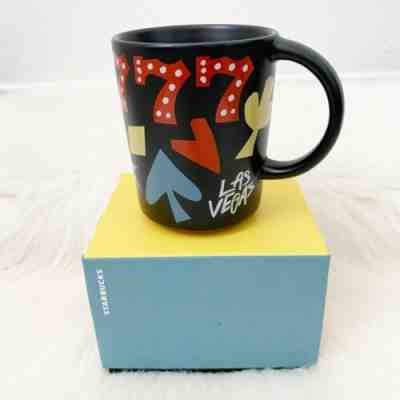 Starbucks Destinations Las Vegas Lucky 777 Black Ceramic Coffee Mug NIB 12 Oz - Sold on eBay Jan, 17th 2020 for $28.50