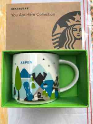 Aspen Starbucks Mug 14 oz. You Are Here Collection YAH Cup New In Box Rare - Sold on eBay Jan, 17th 2020 for $16.00