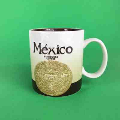 Starbucks Coffee Mexico Global Icon Series Ceramic Java Mug Aztec Calendar Logo - Sold on eBay Jan, 17th 2020 for $22.50