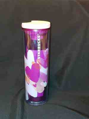 NEW Starbucks 2020 Valentines Day 16 Oz Cold Cup with Terrazzo Pink Hearts NWT - Sold on eBay Jan, 17th 2020 for $24.50