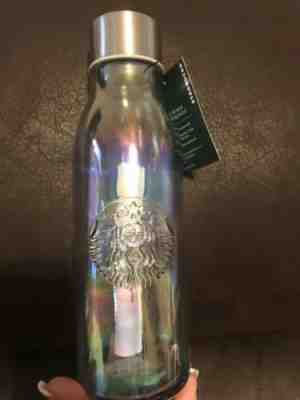 Starbucks Holiday 2019 Iridescent 20 oz glass water bottle - Sold on eBay Jan, 17th 2020 for $27.80
