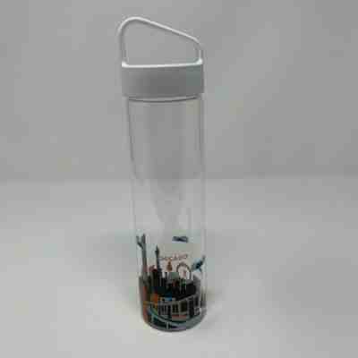 STARBUCKS CHICAGO “You Are Here” glass water bottle tumbler - Brand New - Sold on eBay Jan, 17th 2020 for $22.00