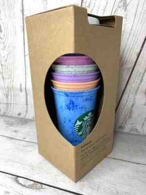 RARE 2019 Starbucks Reusable Hot Cups 6 Pack Lids Star Bucks Not Color Changing - Sold on eBay Jan, 17th 2020 for $18.94