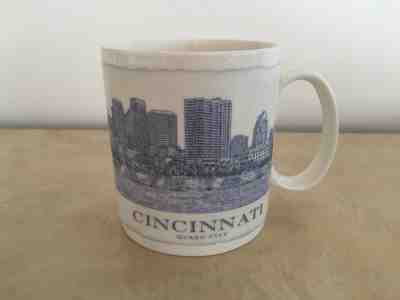 Starbucks 2007 18 oz Cincinnati Queen City Mug Architectural Series Blue & White - Sold on eBay Jan, 17th 2020 for $24.99
