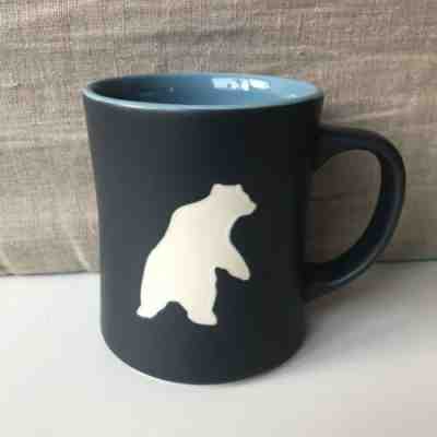 Starbucks Yukon Polar Bear Coffee Mug Matte Navy, Blue Inside Etched - Sold on eBay Jan, 17th 2020 for $25.00