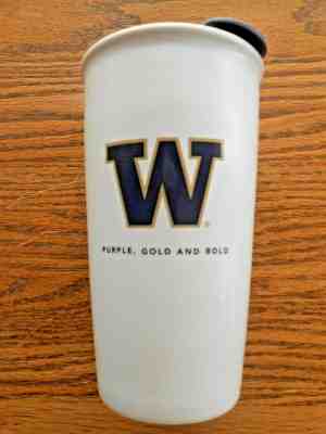 Starbucks 2014 UW Huskies University Of Washington Double Wall Travel Tumbler - Sold on eBay Jan, 17th 2020 for $29.99
