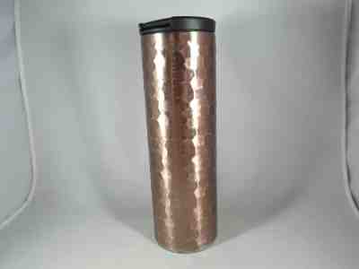Starbucks 2012 Stainless Steel Rose Gold/Copper Hammered Tumbler 16 oz. - Sold on eBay Jan, 17th 2020 for $15.00