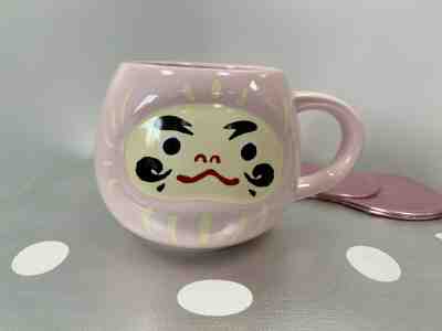 Starbucks Japan Valentine DARUMA pink mug 237ml  Tokyo - Sold on eBay Jan, 17th 2020 for $32.99