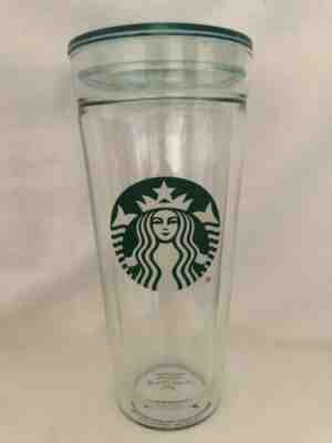 Starbucks Venti CLEAR GLASS Double Wall Cold/Iced Cup Tumbler 20 oz - Sold on eBay Jan, 17th 2020 for $75.00