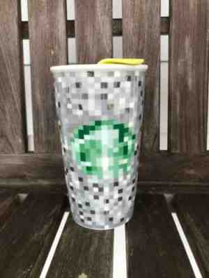 Starbucks Rodarte Ceramic Pixel Tumbler Travel Mug 12 oz Cup 2012 Limited EUC - Sold on eBay Jan, 21st 2020 for $17.97