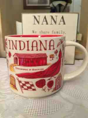 Starbucks 14oz Mug “Been There Series” Across The Globe Collection Indiana NIB - Sold on eBay Jan, 21st 2020 for $29.99