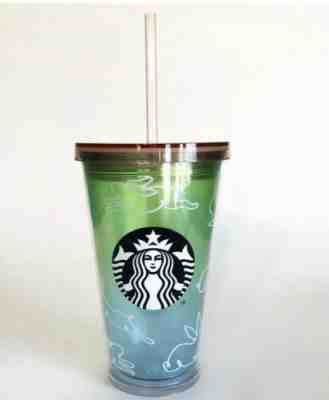 Starbucks Coffee Rainbow Easter Bunny Cold Cup Limited Edition 16 oz Brand New - Sold on eBay Jan, 21st 2020 for $16.65