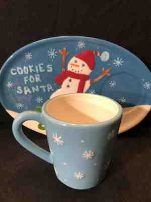 Starbucks Cookies for Santa Plate and Cup Set Snowman on Sled Holiday 2006 - Sold on eBay Jan, 21st 2020 for $19.99