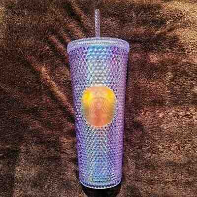 Rare Starbucks Bling Iridescent Rainbow Unicorn Studded Tumbler - Sold on eBay Jan, 21st 2020 for $110.00
