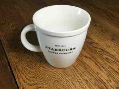 Starbucks Barista 2007 Estd 1971 Abbey Logo Large White Coffee Mug / Tea Cup - Sold on eBay Jan, 21st 2020 for $16.75