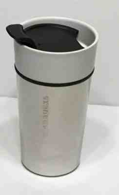 Starbucks Silver Stainless Ceramic Insulated Tumbler Travel Mug 12oz double wall - Sold on eBay Jan, 21st 2020 for $19.99