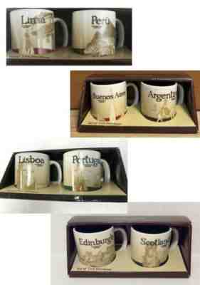 DISCONTINUED!! 4 Starbucks Icons Demitasse 3Oz Espresso Mug Set - Sold on eBay Jan, 21st 2020 for $90.00