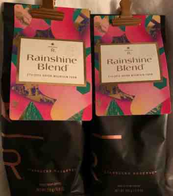NEW Starbucks Reserve Coffee Beans RAINSHINE BLEND Two Small Lot 8.8oz Bags SIB - Sold on eBay Jan, 21st 2020 for $45.00