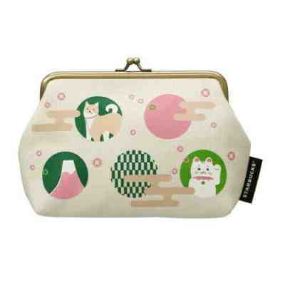 Starbucks Japan limite Pouch Stationery DARUMA Purse wallet Beckoning cat 2020 - Sold on eBay Jan, 20th 2020 for $30.88