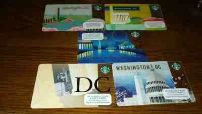 All 5 Washington DC Starbucks Cards - Sold on eBay Jan, 20th 2020 for $15.75