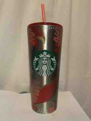 Starbucks 2019 Holiday Silver Tumblr Cup 24oz - Sold on eBay Jan, 20th 2020 for $23.00