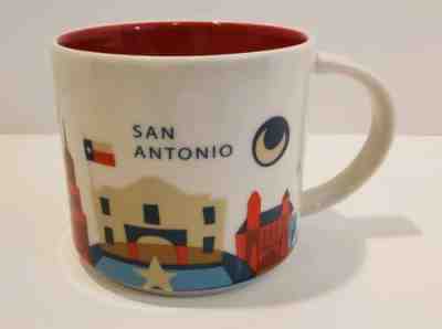 Starbucks You Are Here SAN ANTONIO Texas 14oz Coffee Mug Cup YAH Collection 2014 - Sold on eBay Jan, 20th 2020 for $23.53