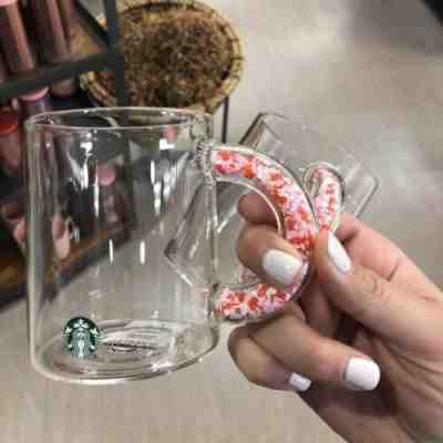 Starbucks Confetti Hearts Handle Glass Mug Valentines Cup 2020 - NEW, In Hand - Sold on eBay Jan, 20th 2020 for $28.00