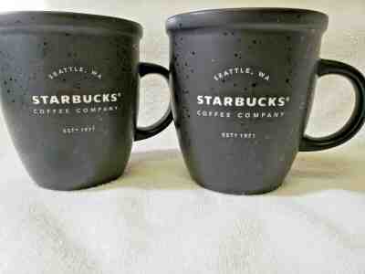 Starbucks 1- Matte Black 2016 Abbey Laser Etched Coffee Tea Mug 4" Tall 12 Fl Oz - Sold on eBay Jan, 20th 2020 for $15.99
