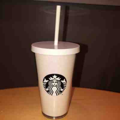 Starbucks White Glitter Tumbler 16oz Brand New - Sold on eBay Jan, 20th 2020 for $18.50