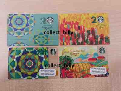 COMBO!! Starbucks Malaysia Card Gawai Kaamatan & Aidilfitri 2018 w SLEEVE - Sold on eBay Jan, 20th 2020 for $18.90