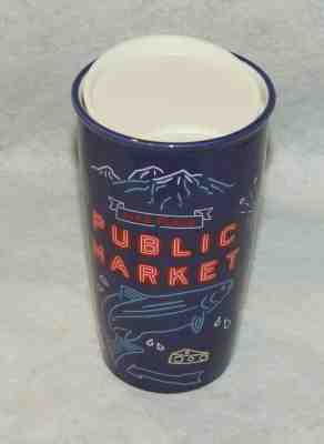 Starbucks Pike Place Market PUBLIC MARKET Ceramic Travel Tumbler 12oz - Sold on eBay Jan, 20th 2020 for $39.99