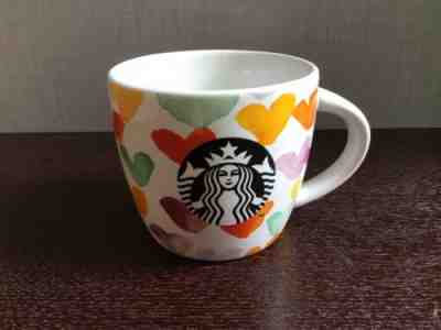 Starbucks 2015 Christmas Holiday White Colorful Heart Demi / Mini Mug -No Card - Sold on eBay Jan, 20th 2020 for $30.99
