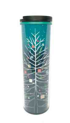 Starbucks 2018 Christmas Tree Blue Ombre Double Wall 16oz Tumbler - Sold on eBay Jan, 20th 2020 for $19.21