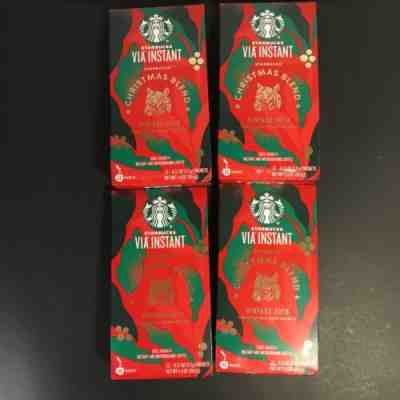 4 Starbucks Via Christmas Blend Vintage 2019 Instant Coffee 48 Packs Exp June-20 - Sold on eBay Jan, 20th 2020 for $45.00
