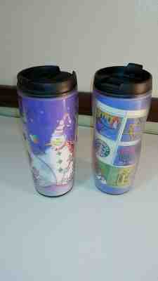 Starbucks Barista Holiday Hanukkah 2001 16 oz Travel Mug Tumbler Set of 2 - Sold on eBay Jan, 20th 2020 for $24.99