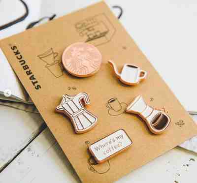 2017 STARBUCKS TAIWAN "WHERE'S MY COFFEE" BREWING PIN SET  - Sold on eBay Jan, 20th 2020 for $21.00