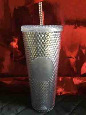 NEW STARBUCKS 2019 HOLIDAY PLATINUM BLING STUDDED TUMBLER/COLD CUP 24oz - Sold on eBay Jan, 20th 2020 for $18.99