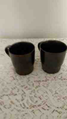 2013 Set of 2 Starbucks Mugs Brown Metallic Hammered Bottom Stackable 14 oz - Sold on eBay Jan, 20th 2020 for $16.99