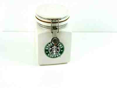 Starbucks Ceramic Coffee Container White Square - Sold on eBay Jan, 20th 2020 for $29.17