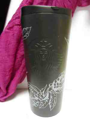 2014 STARBUCKS Black with Mermaid Logo Stainless Steel Travel Tumbler  - Sold on eBay Jan, 19th 2020 for $19.95