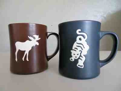 Starbucks Brown New Bone China Mug With White Engraved Moose Tiger - Sold on eBay Jan, 19th 2020 for $29.99