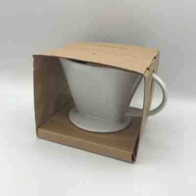 Starbucks Coffee Pour Over Top White Porcelain Cone Drip Mug Ceramic Brewer NEW! - Sold on eBay Jan, 19th 2020 for $19.95