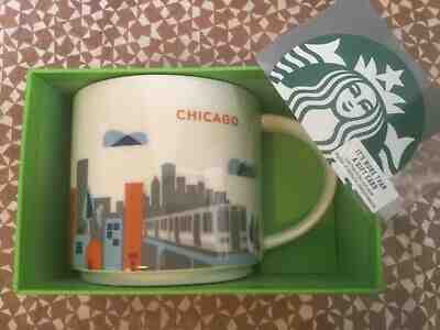 Starbucks City Mug, CHICAGO «You Are Here» Collection, SKU, 14oz. DI - Sold on eBay Jan, 19th 2020 for $38.00