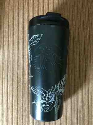 Starbucks 2016 Black Tumbler 16 Oz Travel Cup Stainless Steel  - Sold on eBay Jan, 19th 2020 for $25.00