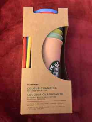 Starbucks Color Changing Reusable Cold Cups New 2019 Set of 5 USA Today 1 BOX - Sold on eBay Jan, 19th 2020 for $75.00