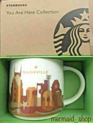 Starbucks Coffee YAH Mug 2017 NASHVILLE You Are Here Cup 14 oz new w/SKU & box - Sold on eBay Jan, 19th 2020 for $47.45