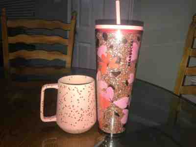 Starbucks Valentines 2020 Set INCLUDE 24oz Tumbler GLASS and HEART MUG NEW***** - Sold on eBay Jan, 19th 2020 for $49.99