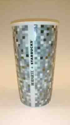 Starbucks Double Wall Travel Mug 2012 Rodarte Ceramic Pixel Tumbler 12oz -No Lid - Sold on eBay Jan, 19th 2020 for $24.99
